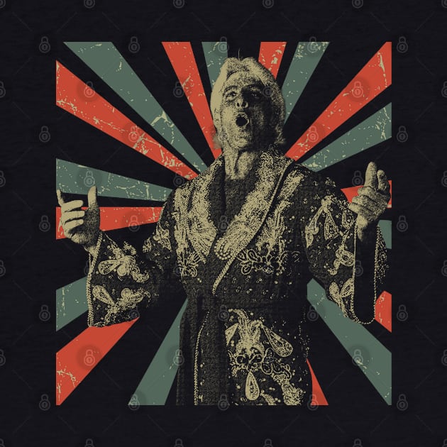 Ric Flair || Vintage Art || American Pro Wrestler by Setipixel